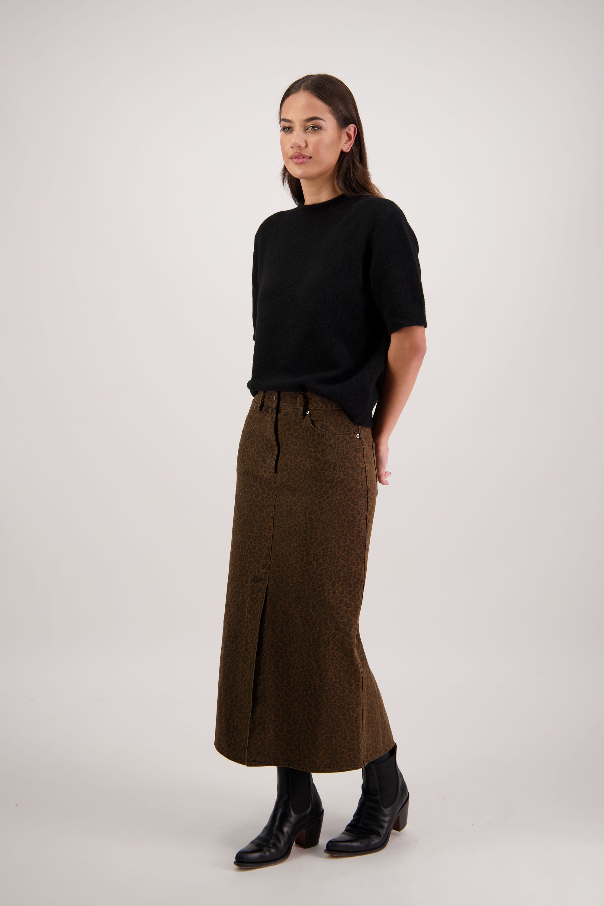 Faith Black Knit Top