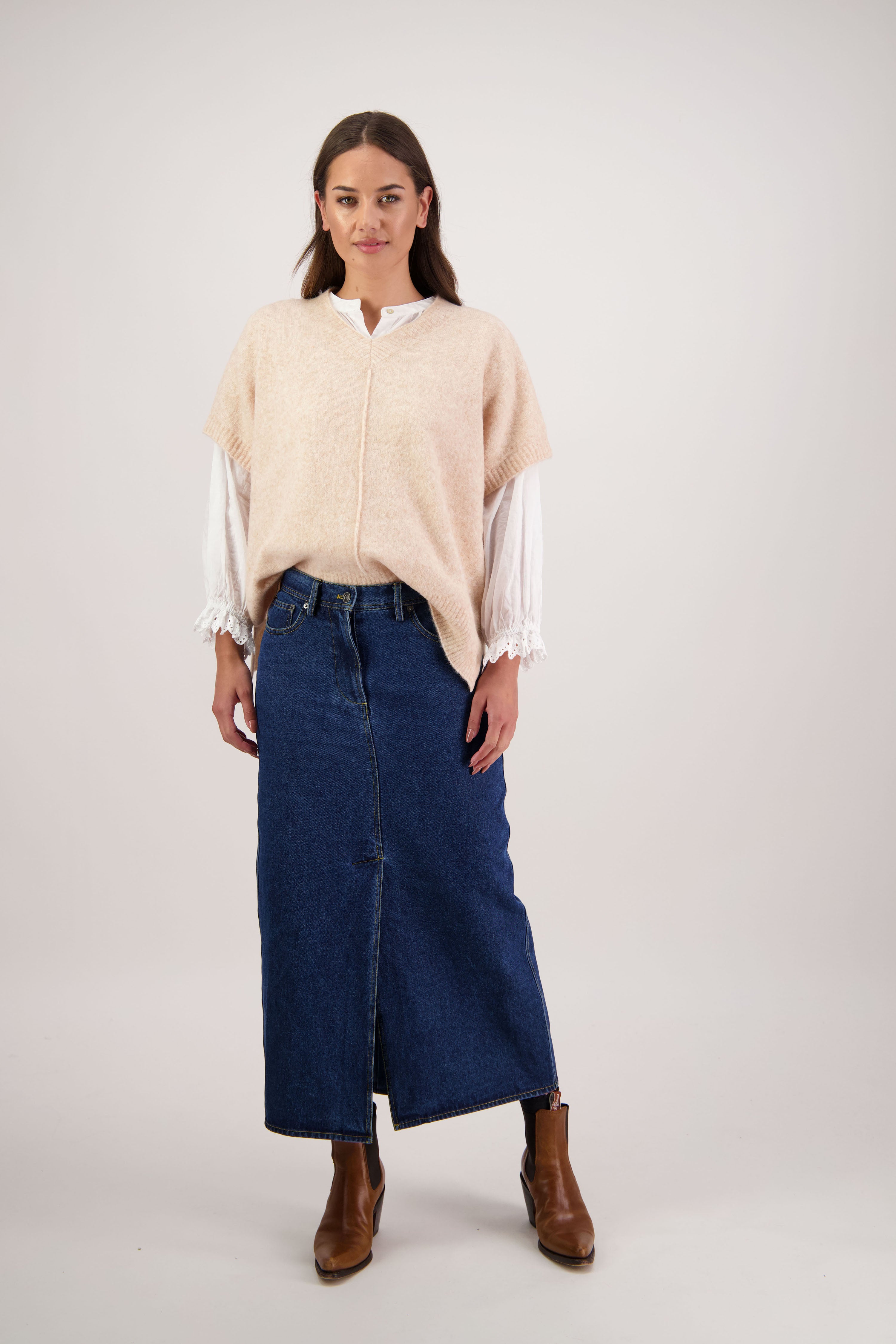 Fredrik Natural Knit Vest