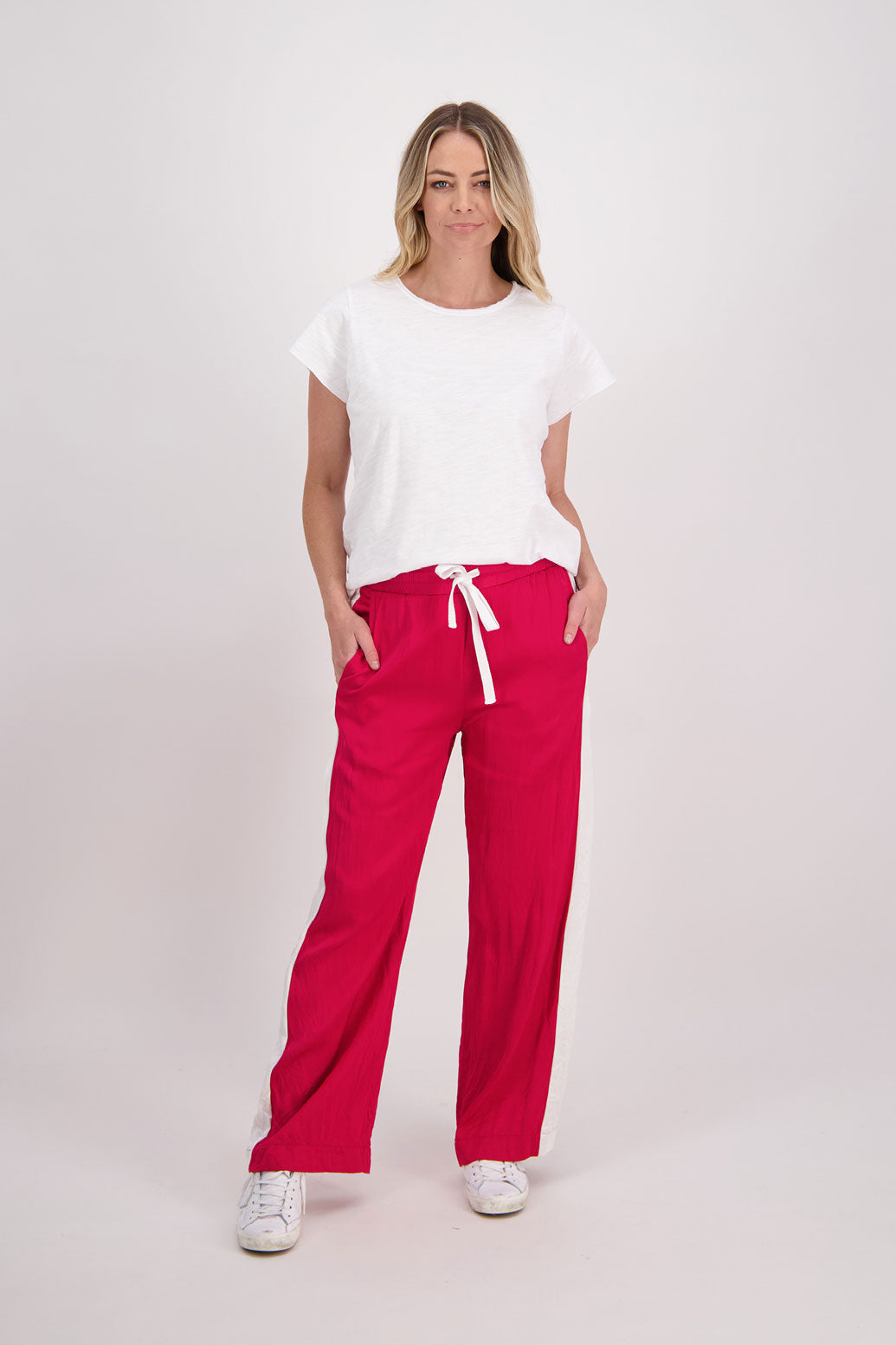 Madi Red/Ivory Pant