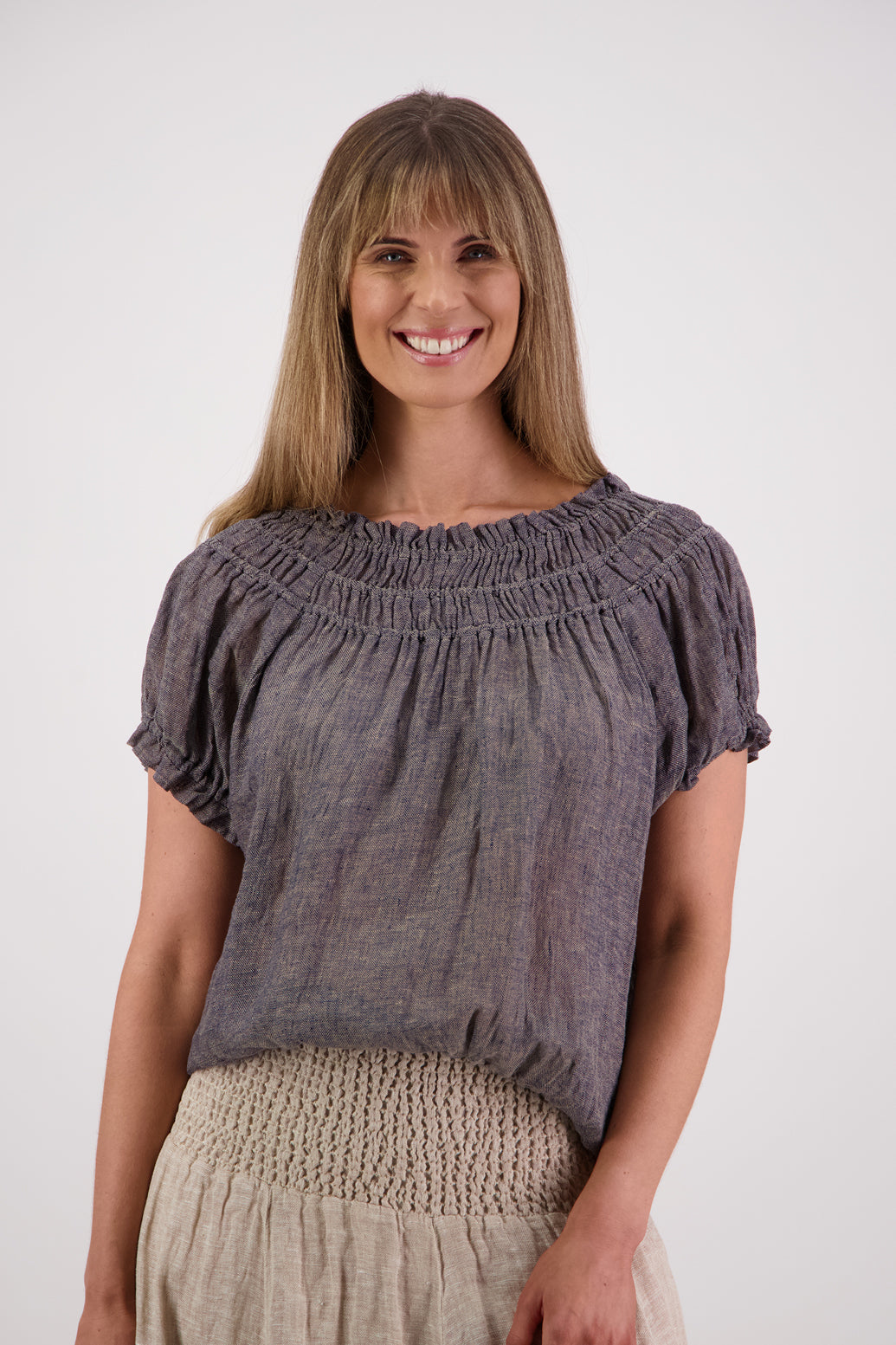 Polly Ink Linen Top