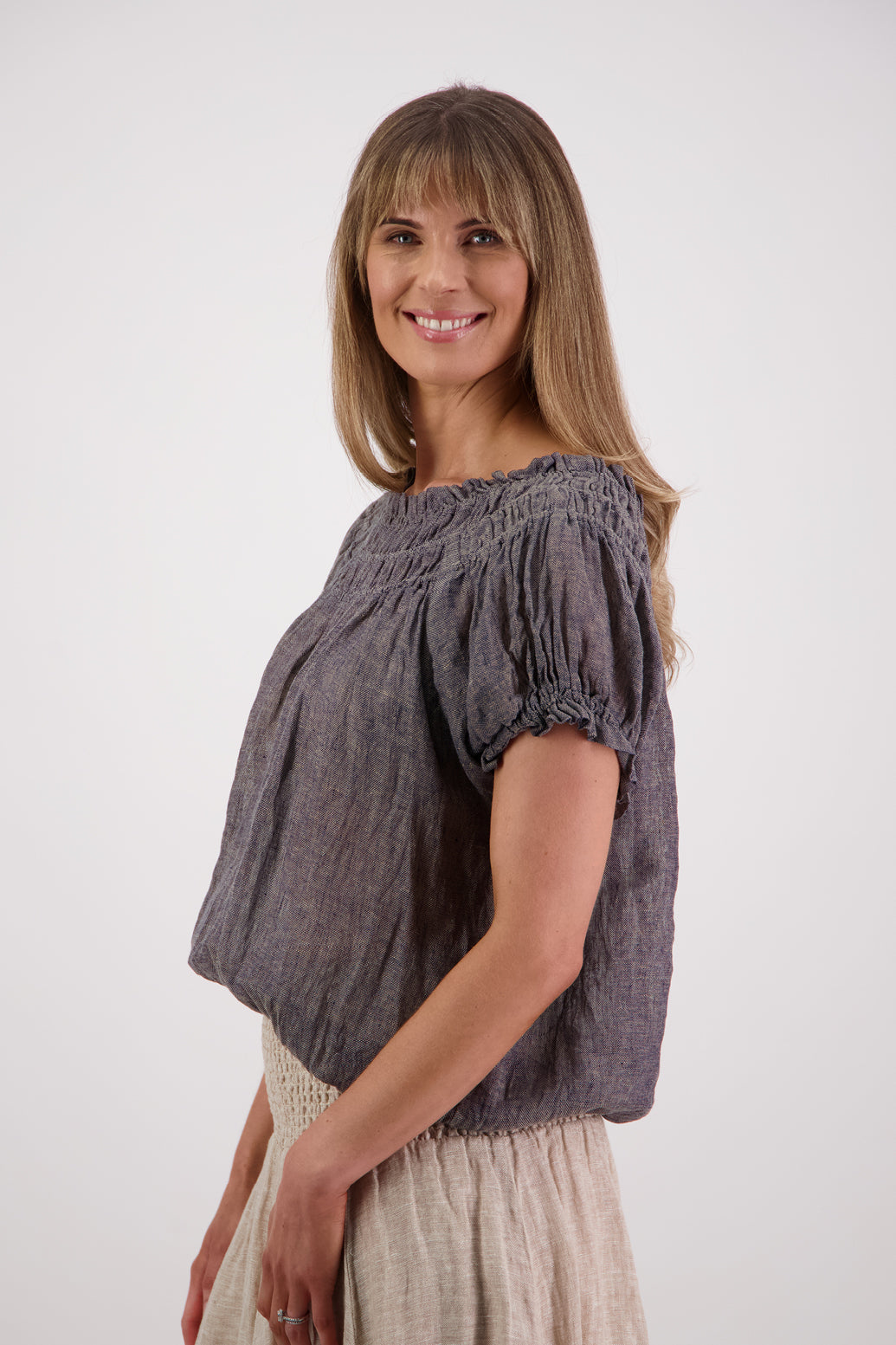 Polly Ink Linen Top