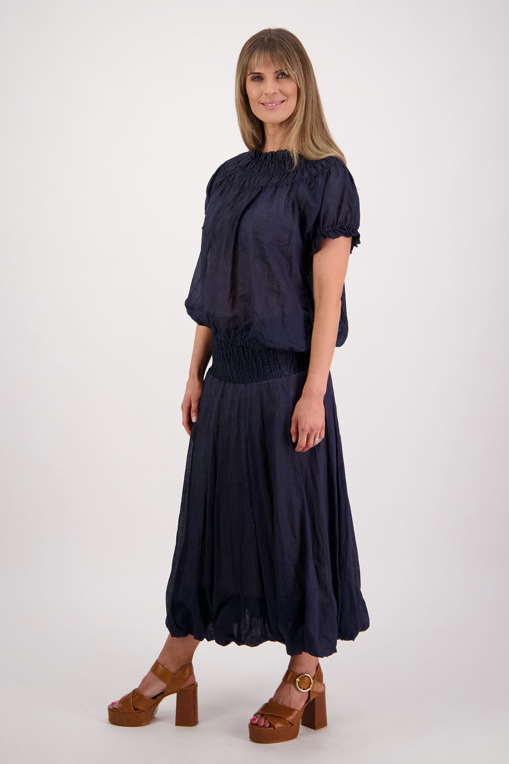 Sarah Ink Ramie Skirt