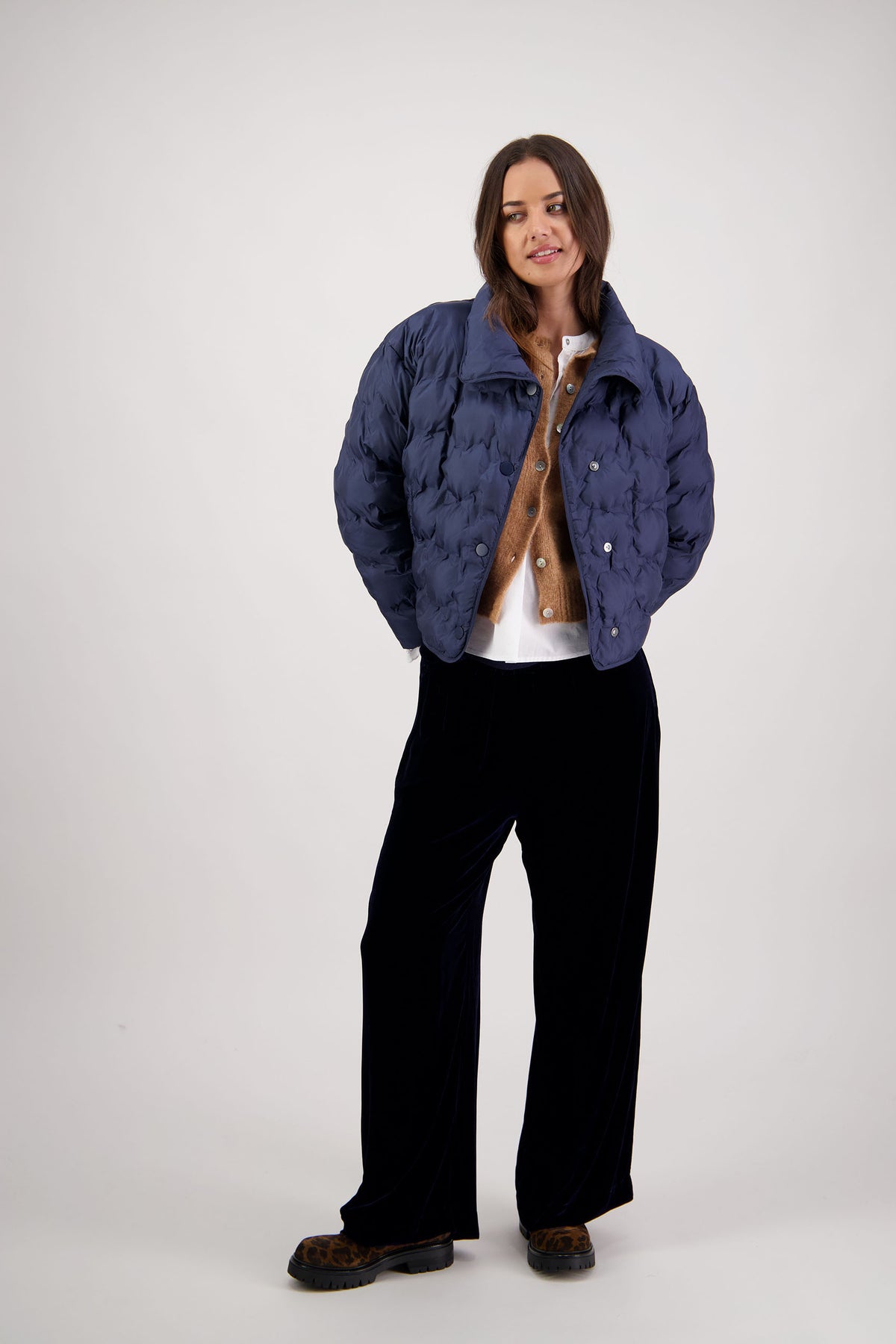 Rhodes Ink Padded Jacket, Briarwood NZ