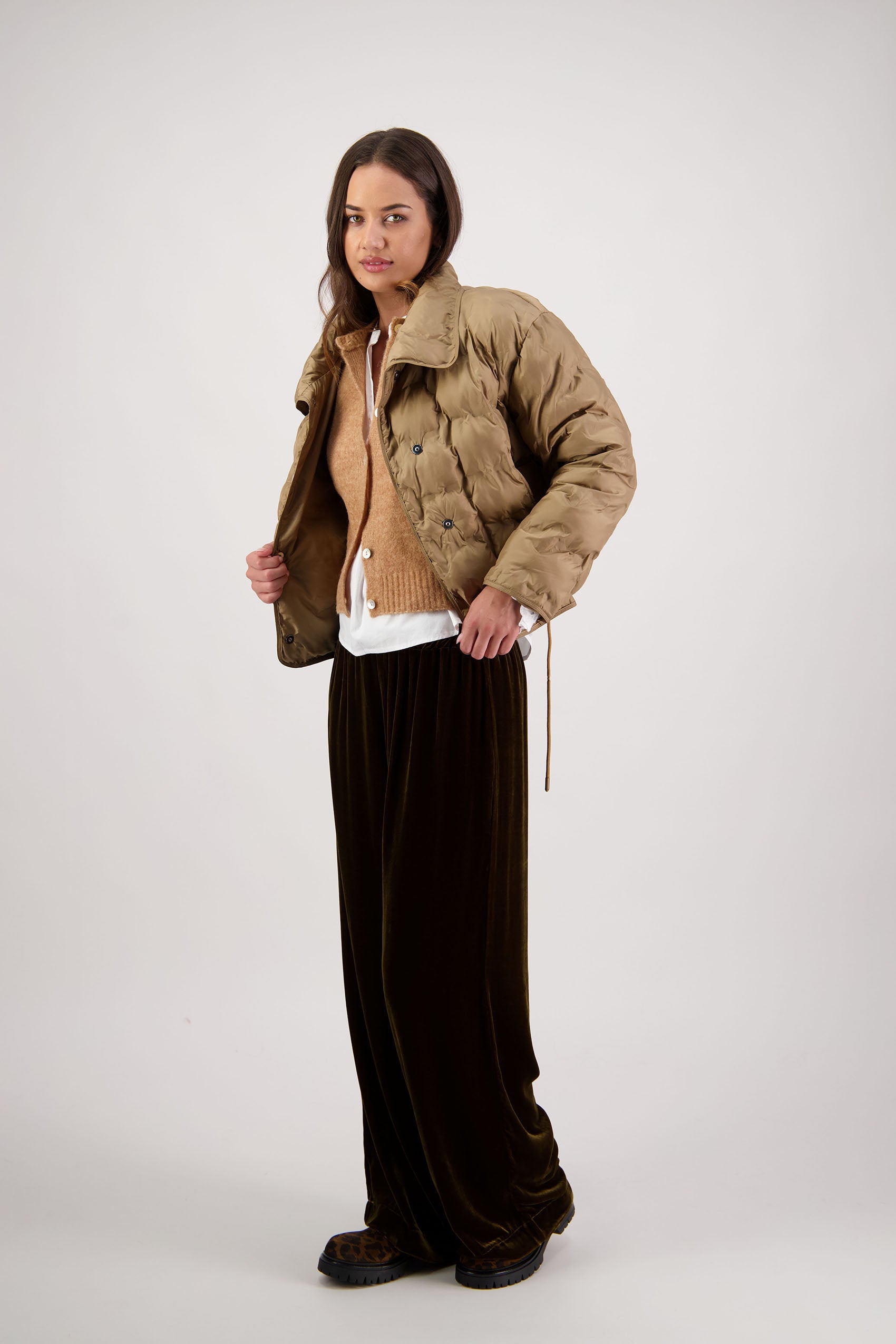 Rhodes Tan Padded Jacket
