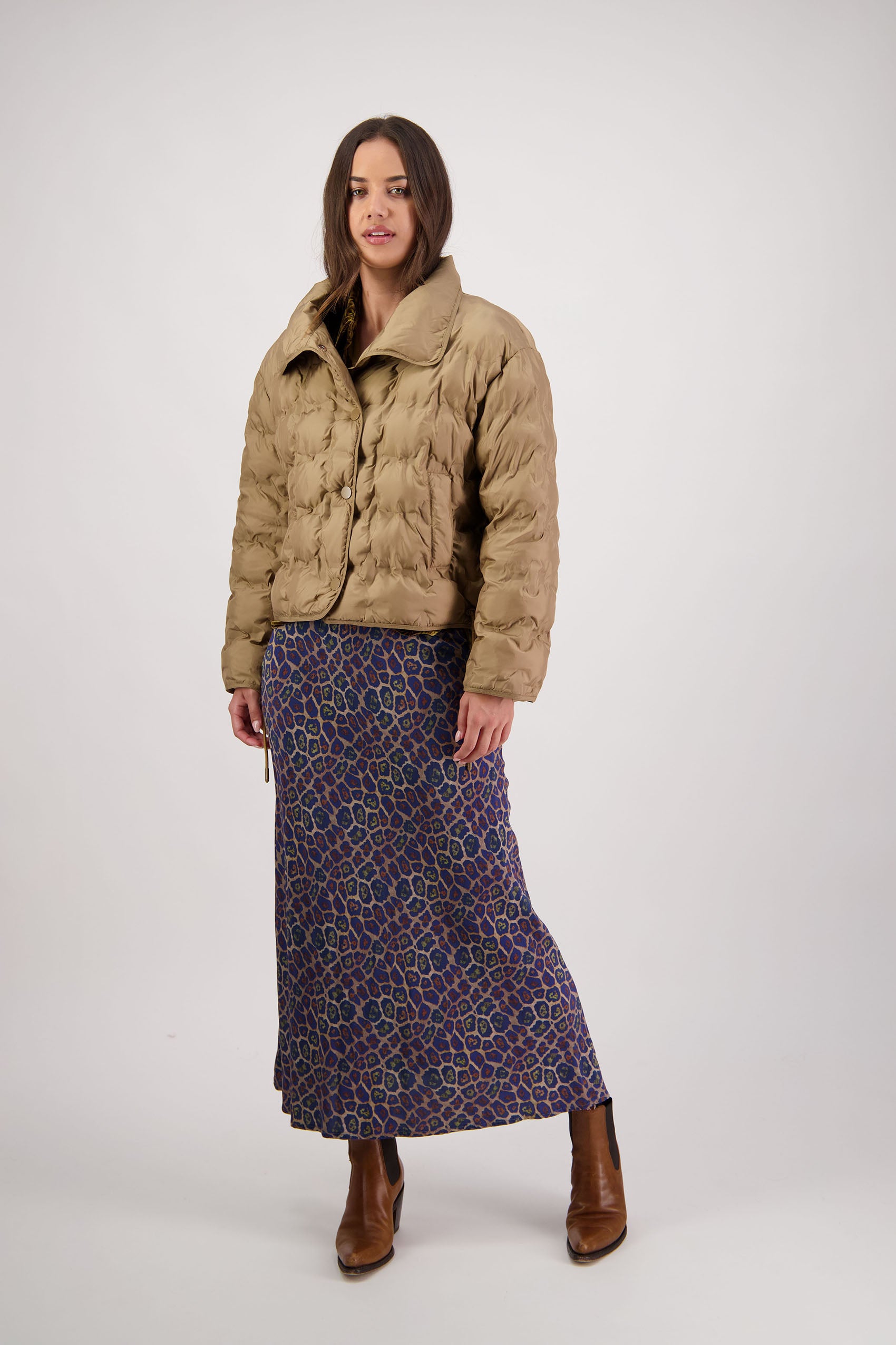 Rhodes Tan Padded Jacket