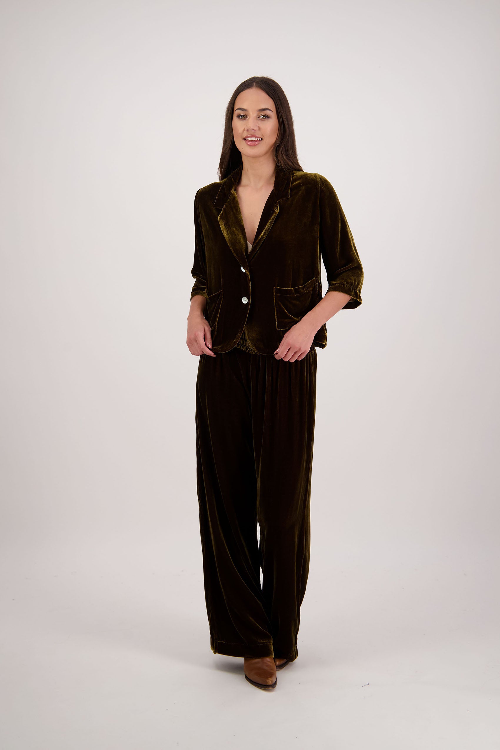 Reggie Tan Velvet Pant