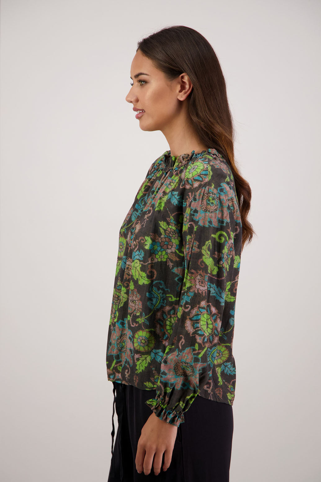 Rumer Brown Floral Top