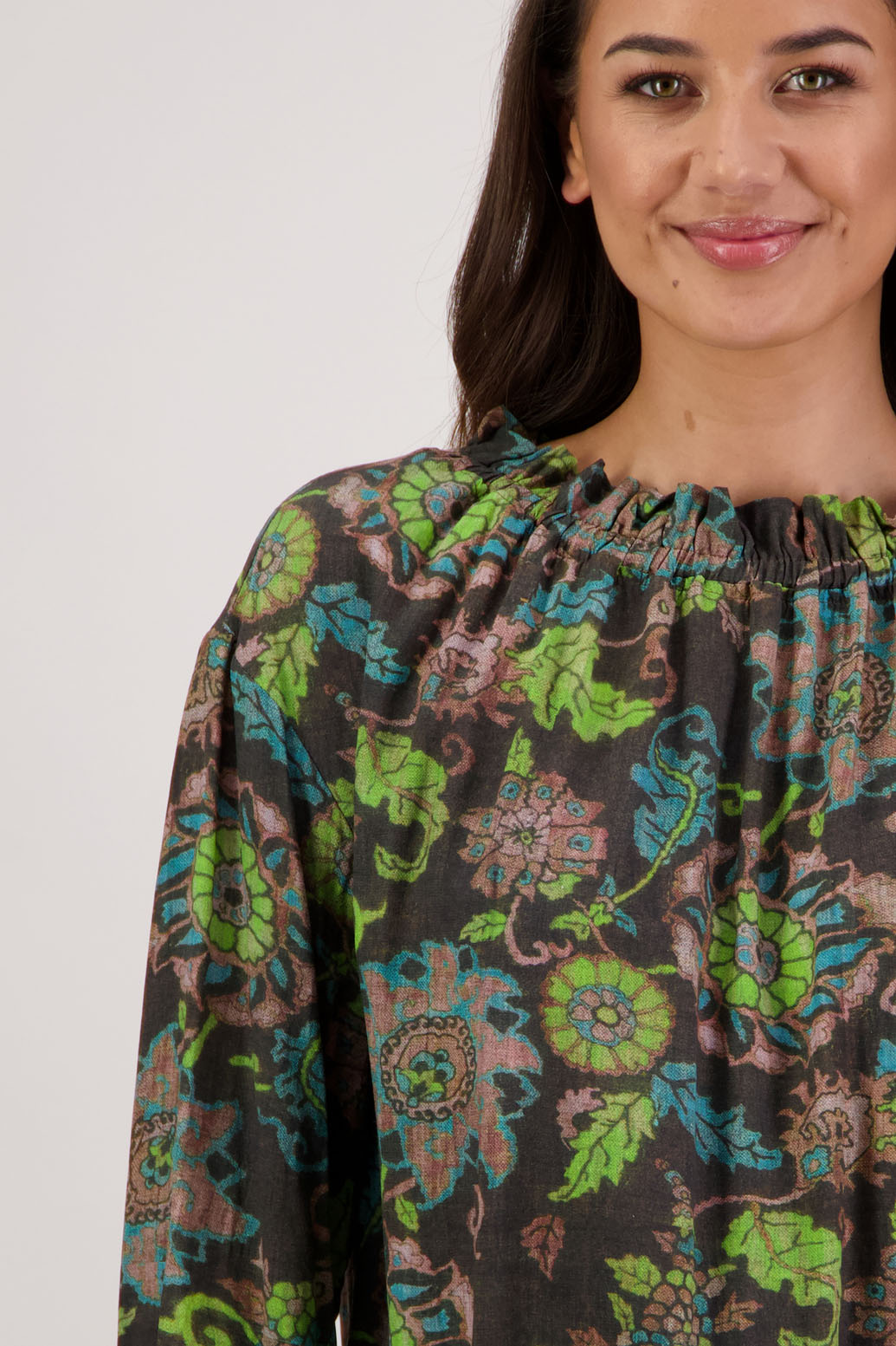 Rumer Brown Floral Top