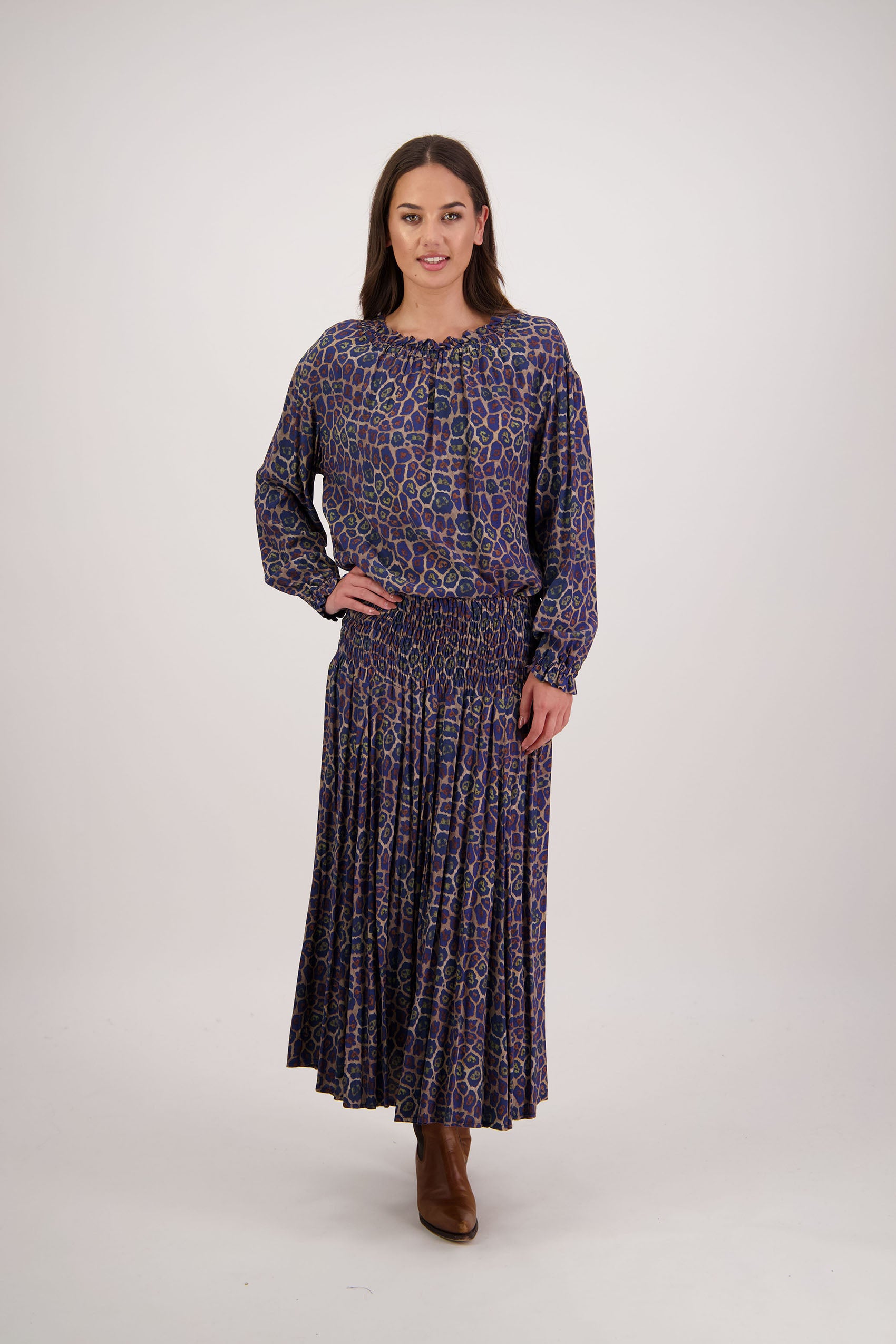 Hawthorn Antique Leopard Skirt