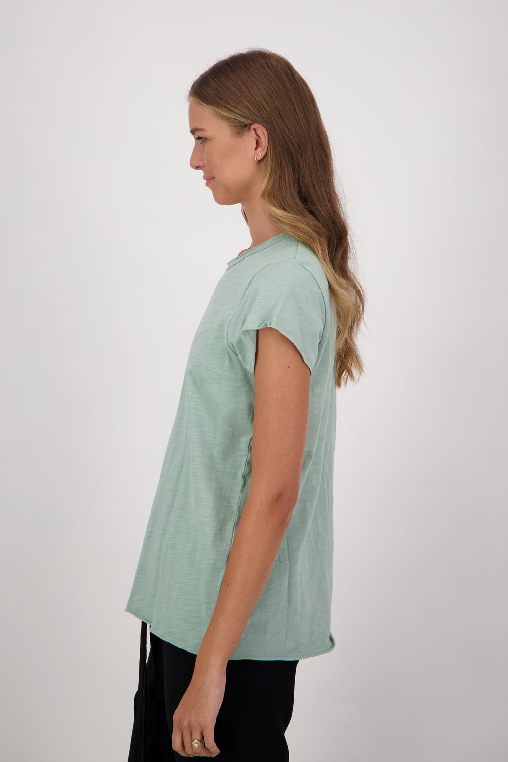 Salma 100% Cotton Short Sleeve T-Shirt - Seafoam