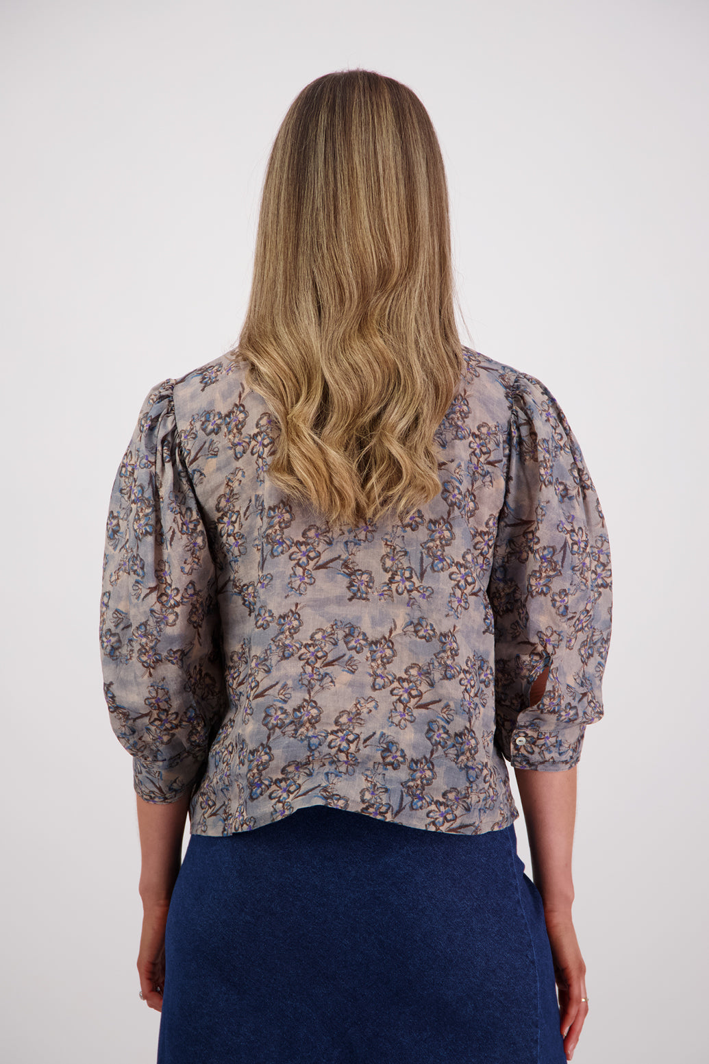 Selby Denim Daisy Ramie Top