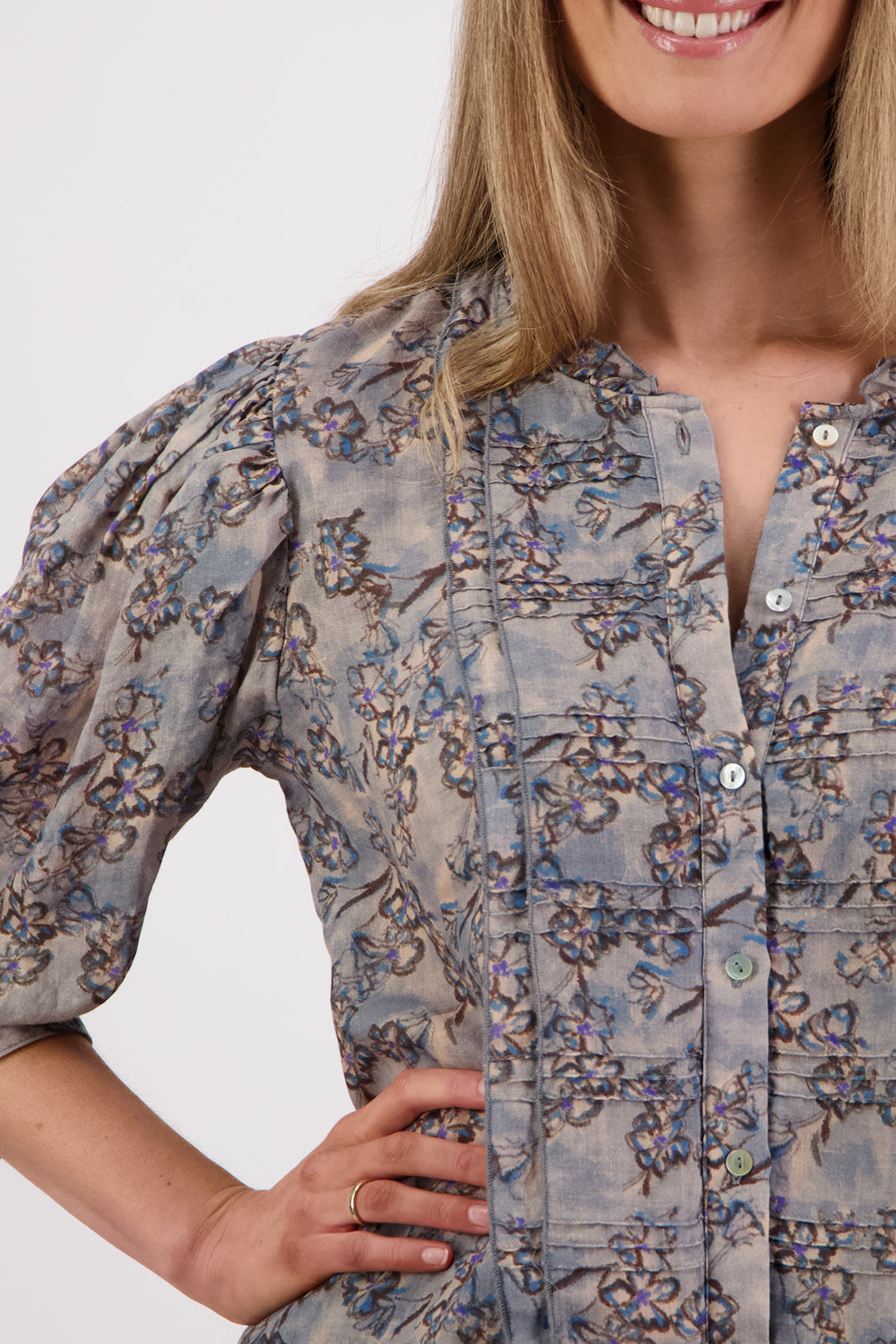 Selby Denim Daisy Ramie Top