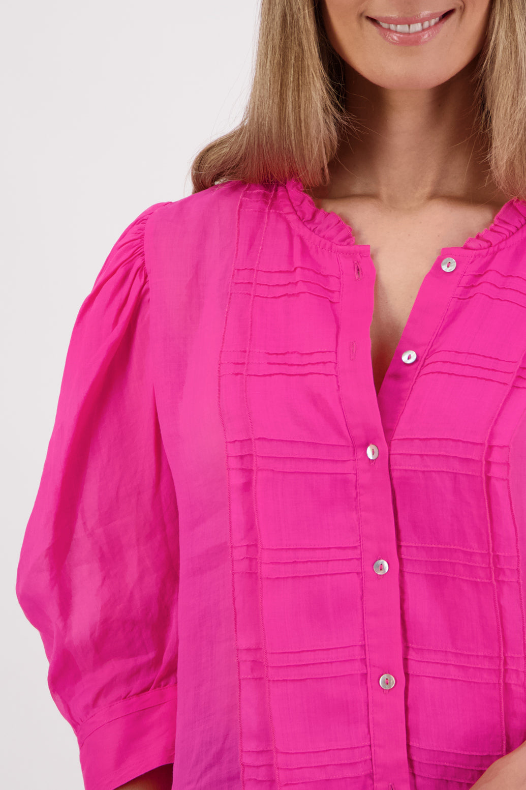 Selby Fuchsia Ramie Top