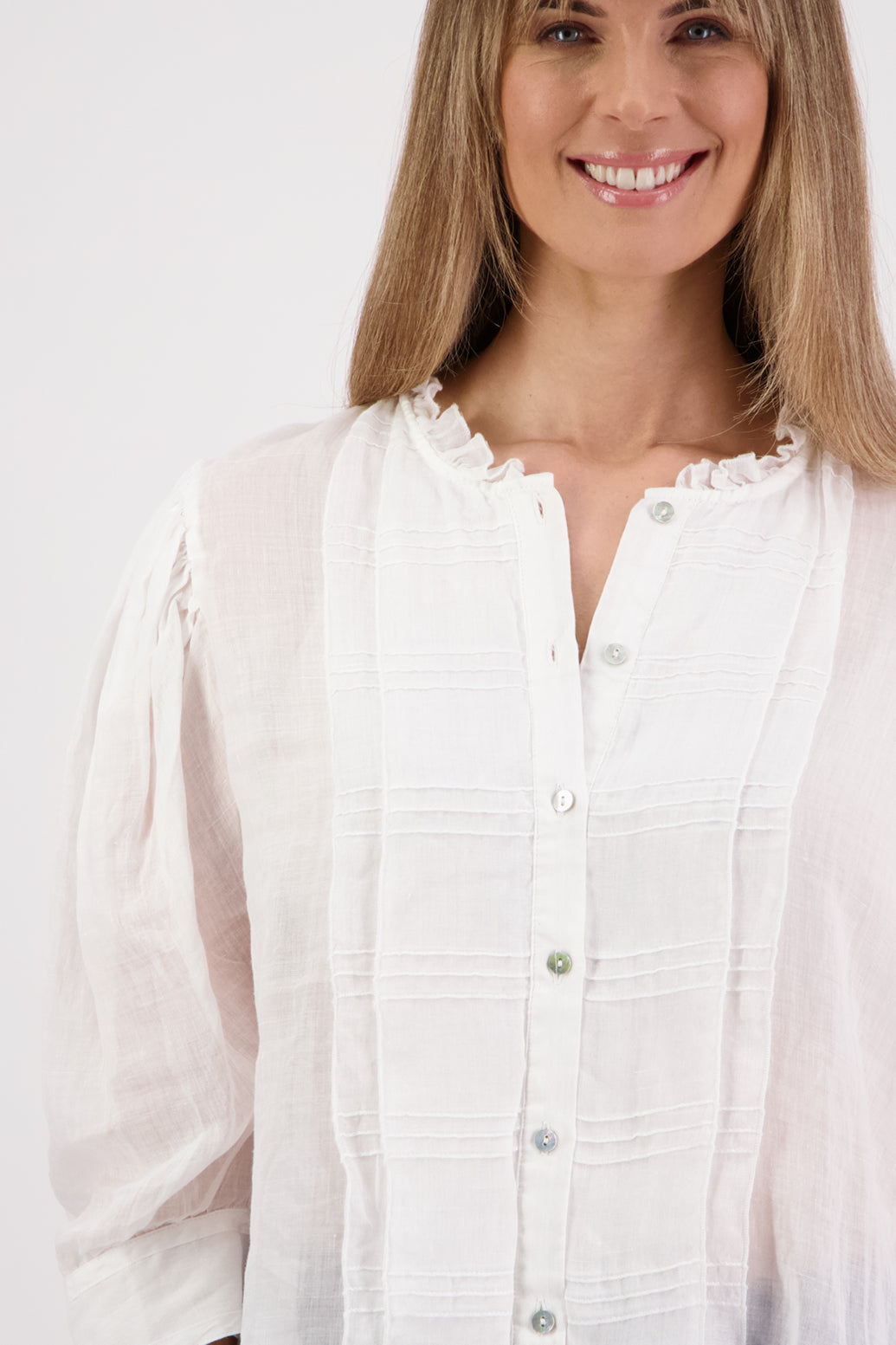 Selby White Ramie Top