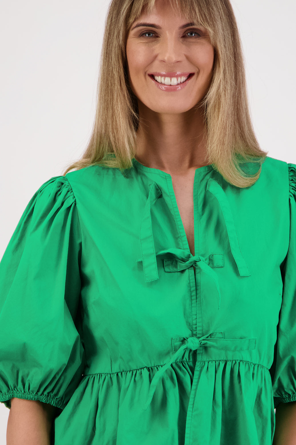 Selena Apple Cotton Poplin Top