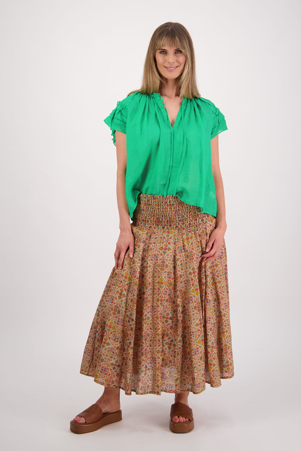 Pandora Little Leaf Ramie Skirt