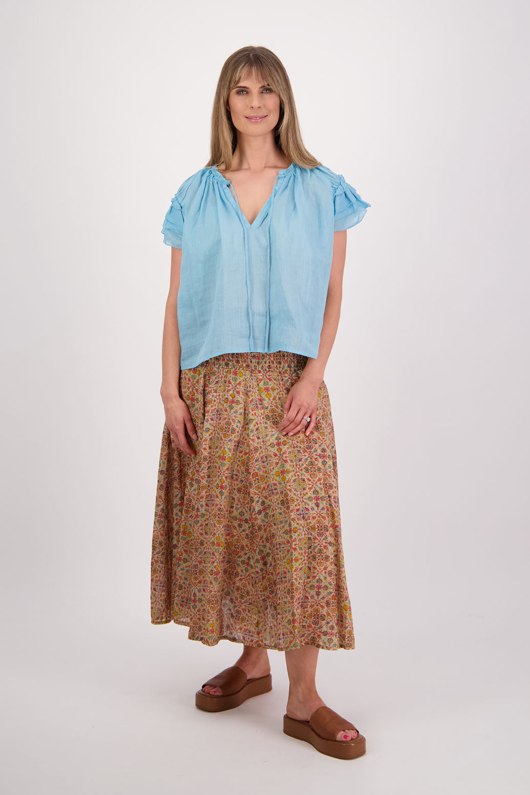 Pandora Little Leaf Ramie Skirt