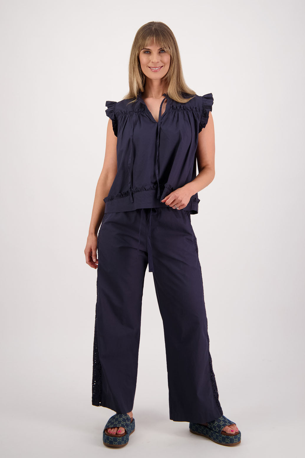 Skye Ink Cotton Poplin Top