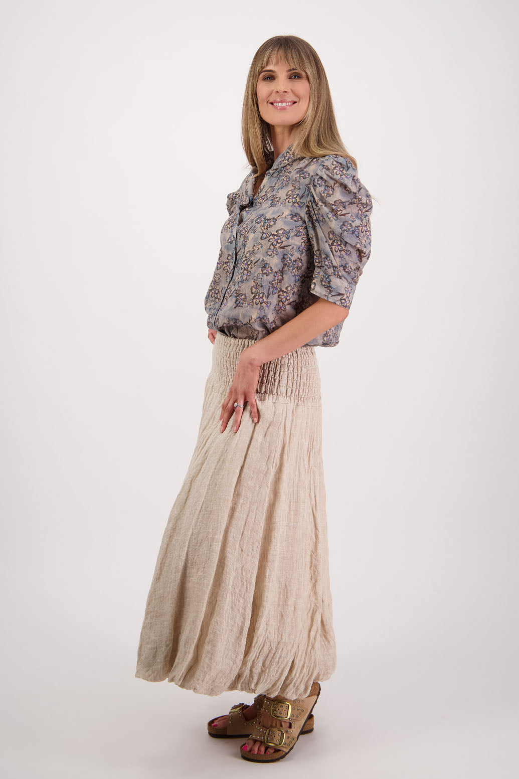 Stevie Denim Daisy Ramie Shirt