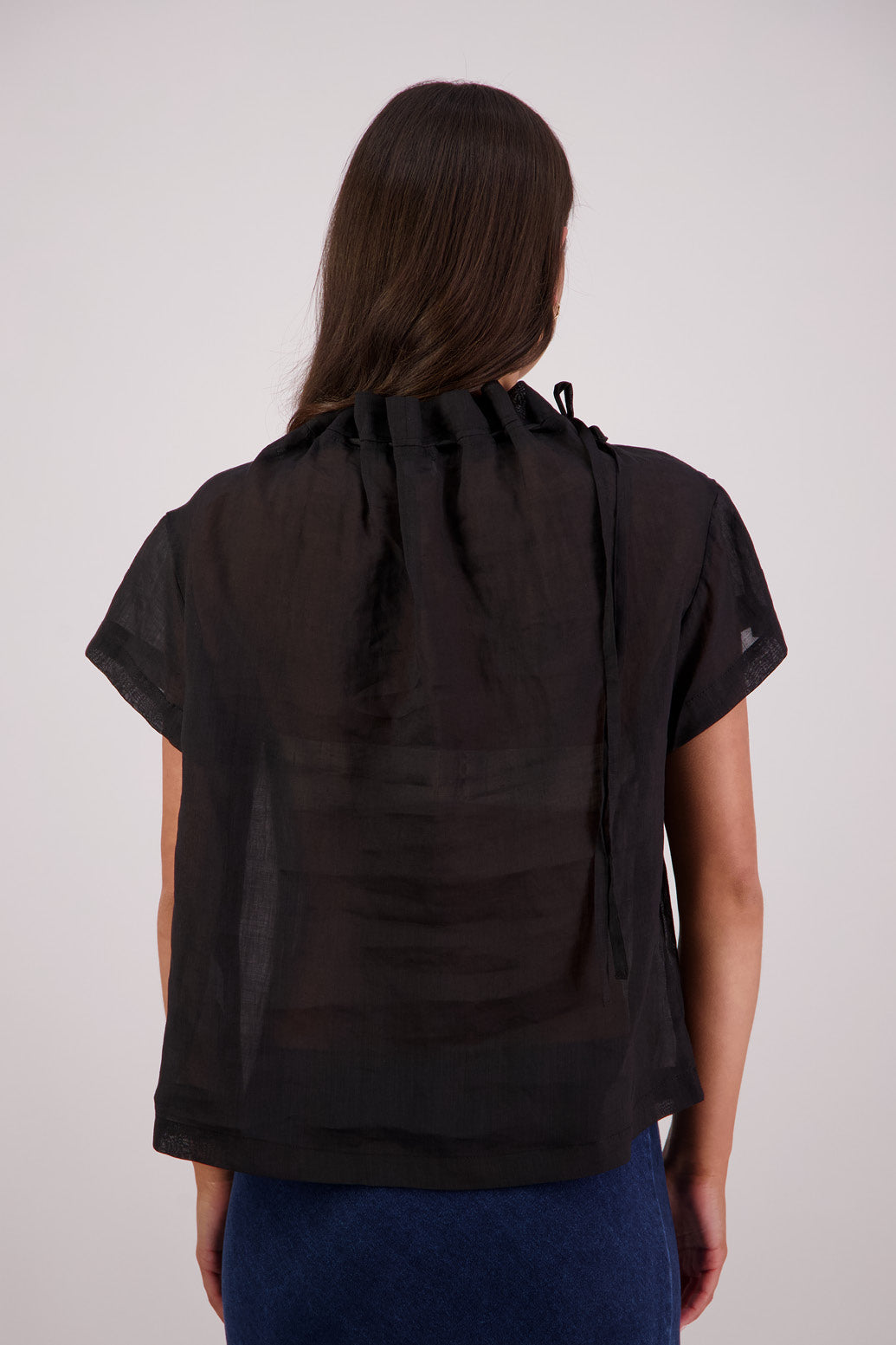 Back view Briarwood Taffy Top in Black.
