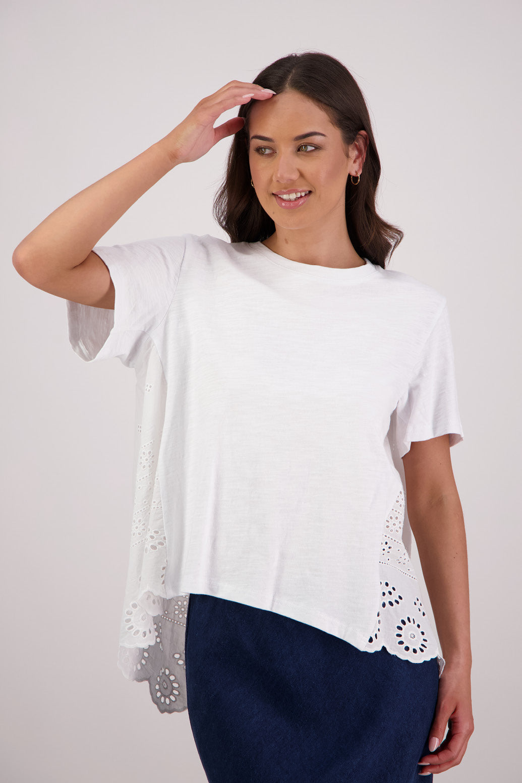 Briarwood Texas T-shirt in White, 100% Cotton.