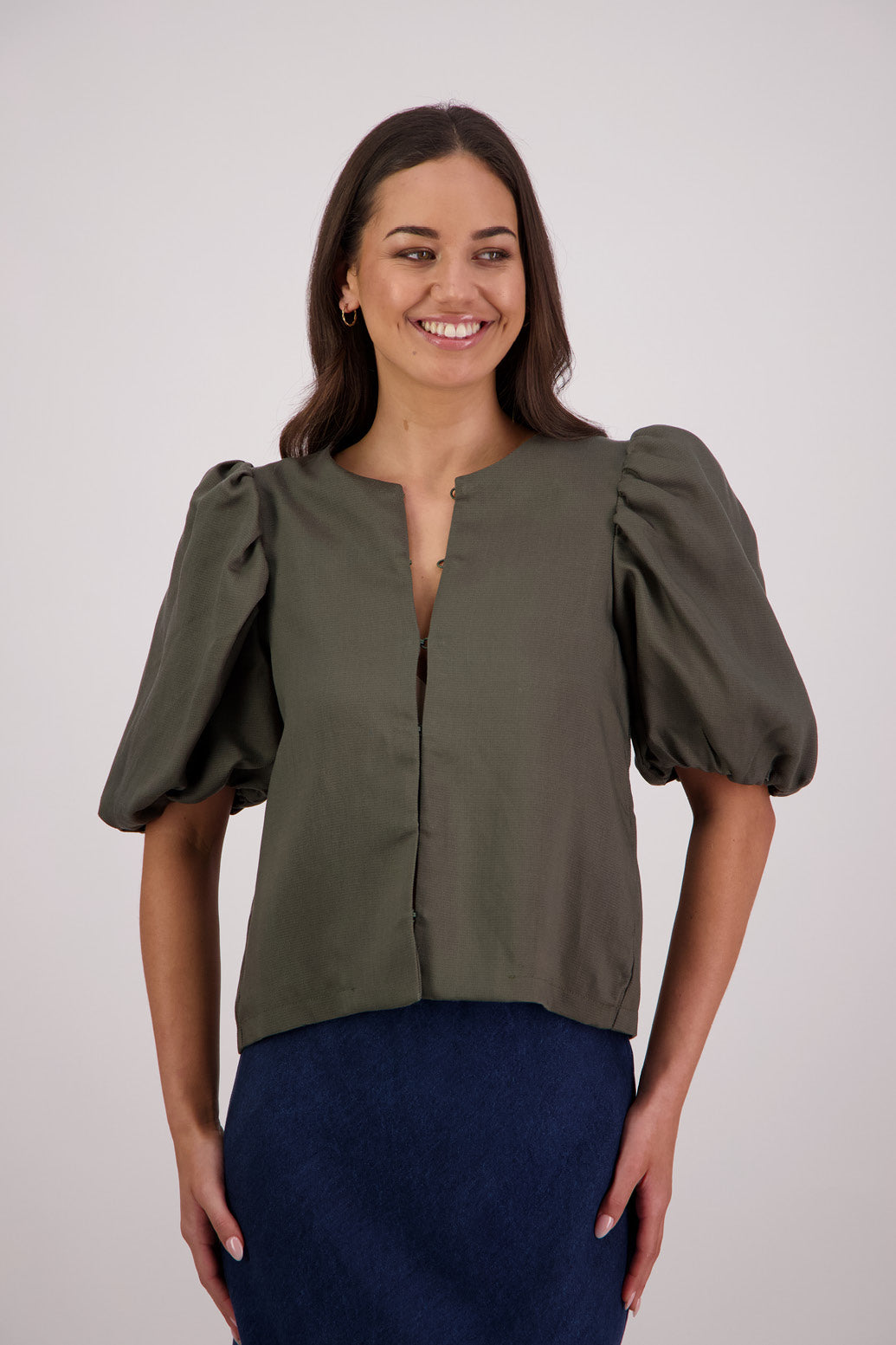 Briarwood Therese Top/Jacket in Forest.
