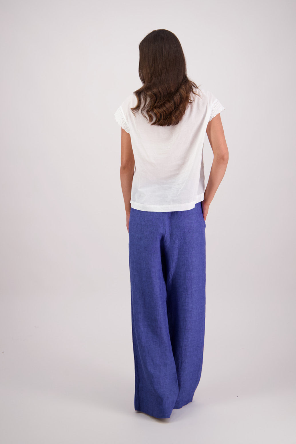 Back view Briarwood Toddy Pant in Blue.