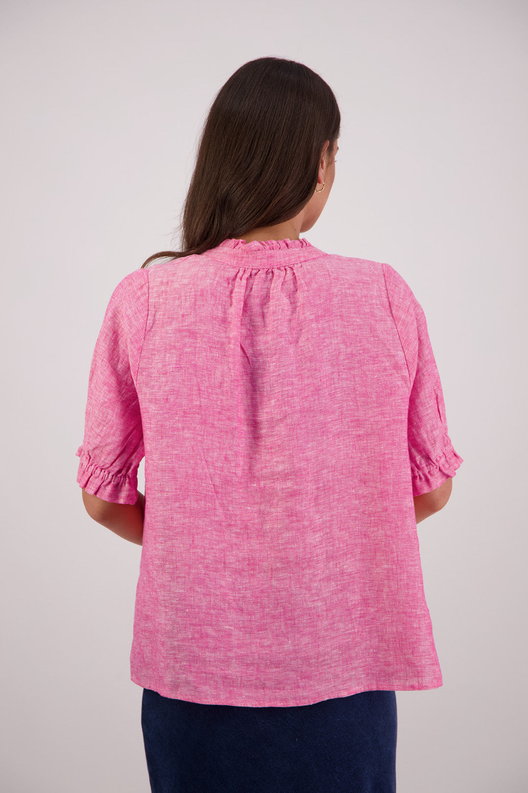 Back view Briarwood Tom Shirt in Pink.