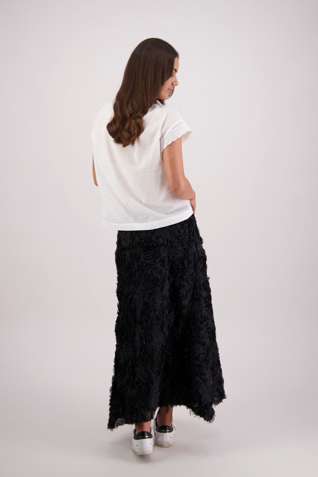 Tova Black Lace Skirt