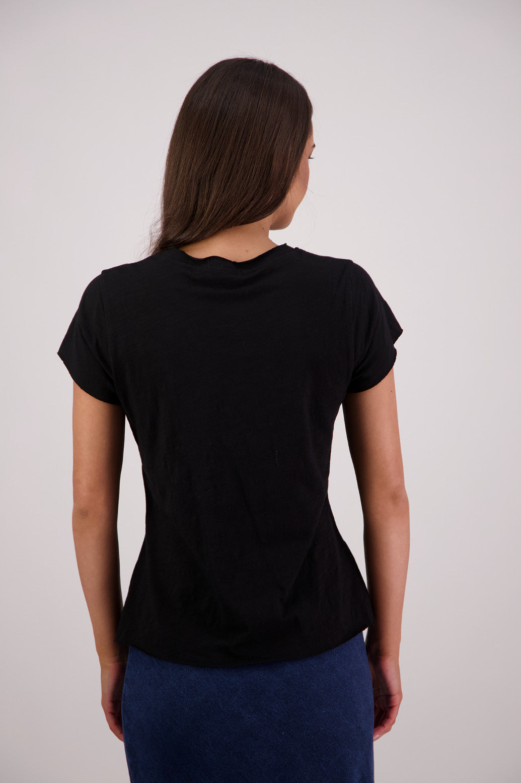 Back view Briarwood Trish T-shirt in Black.