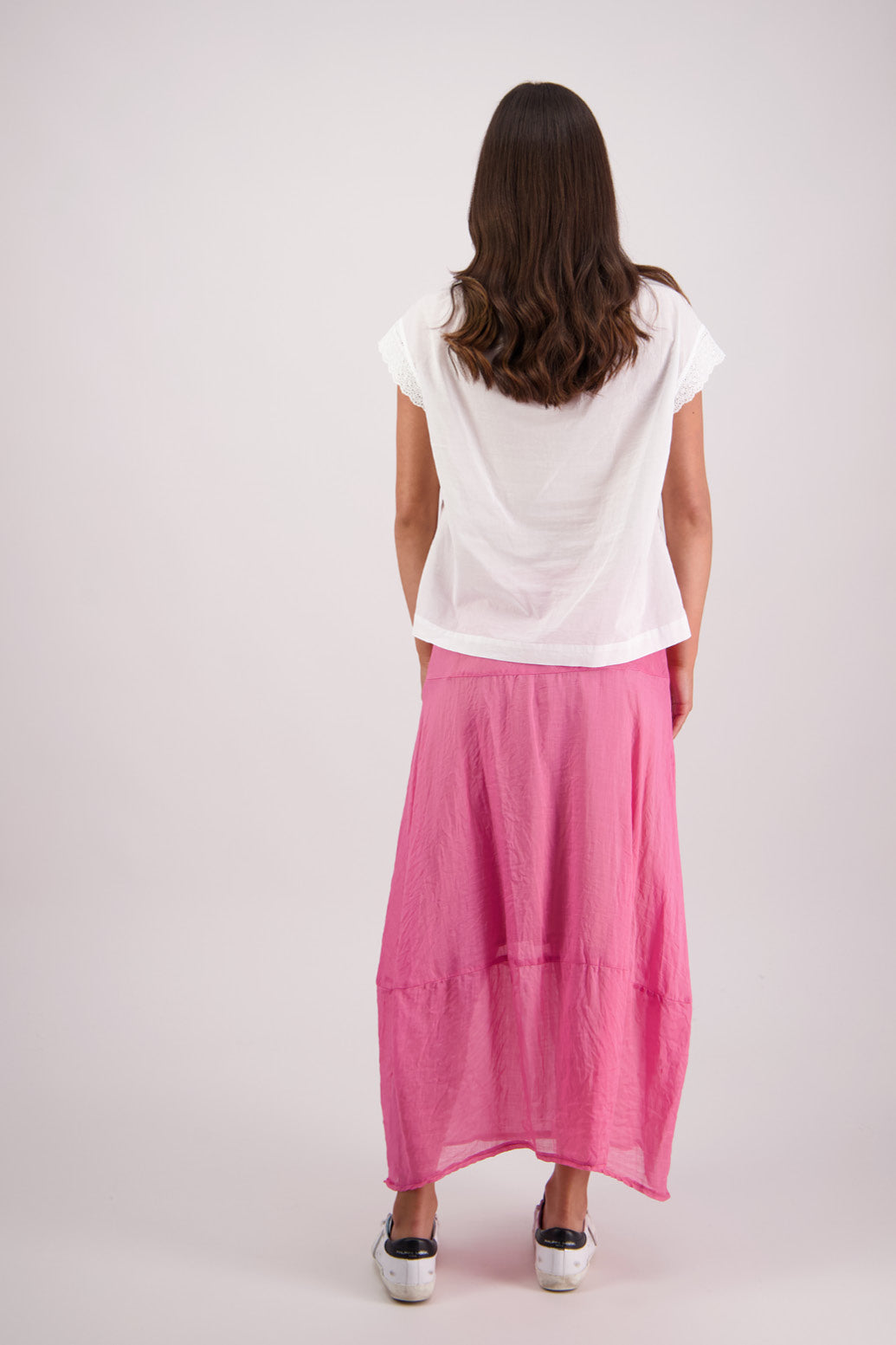 Back view Briarwood Tutti Skirt in Pale Pink.