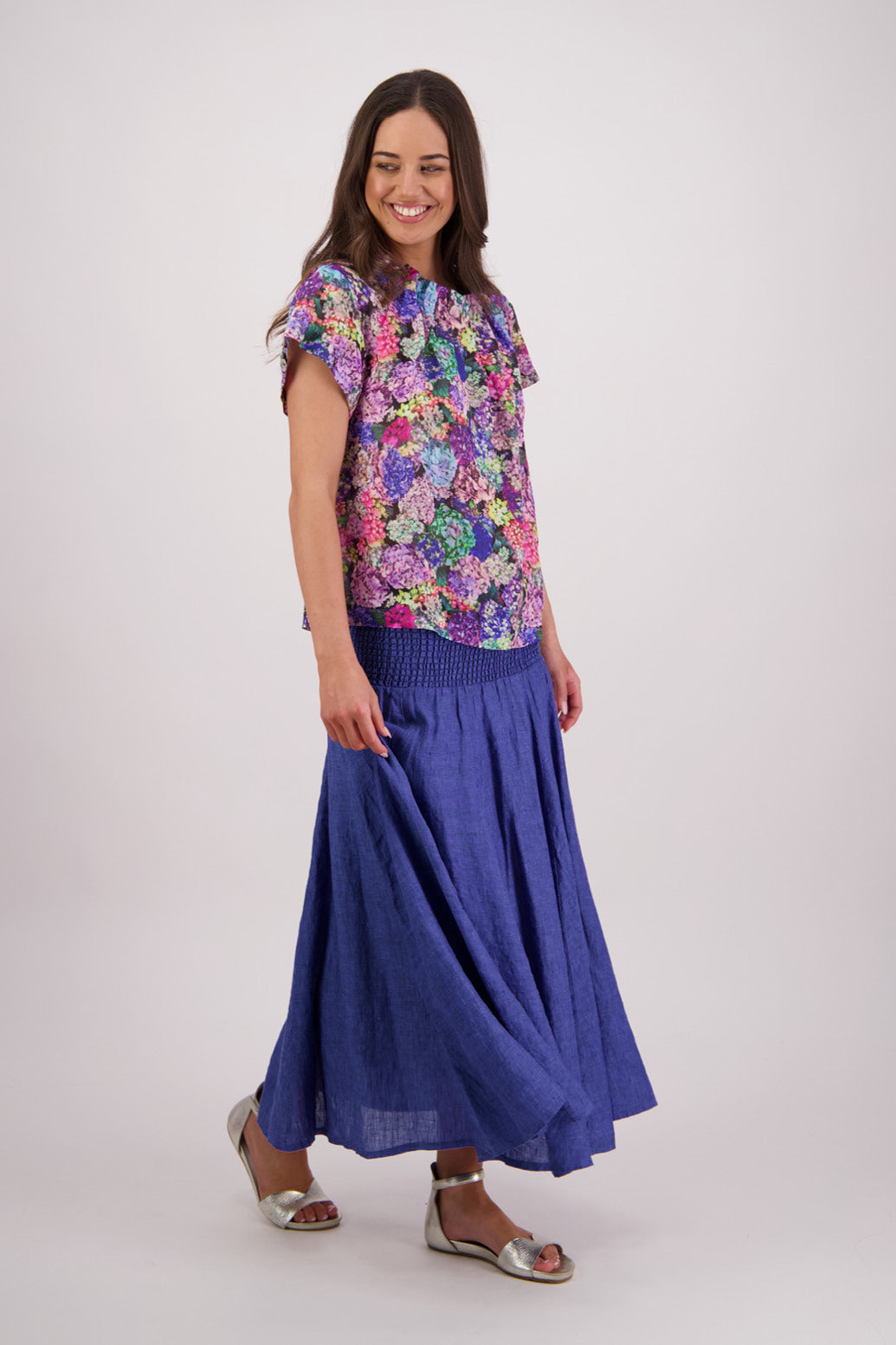 Pia Hydrangea Ramie Top