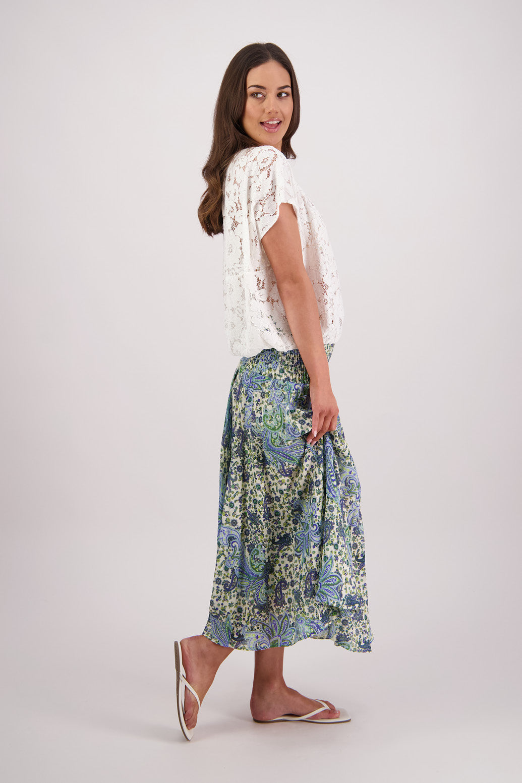 Scarlett White Lace Top