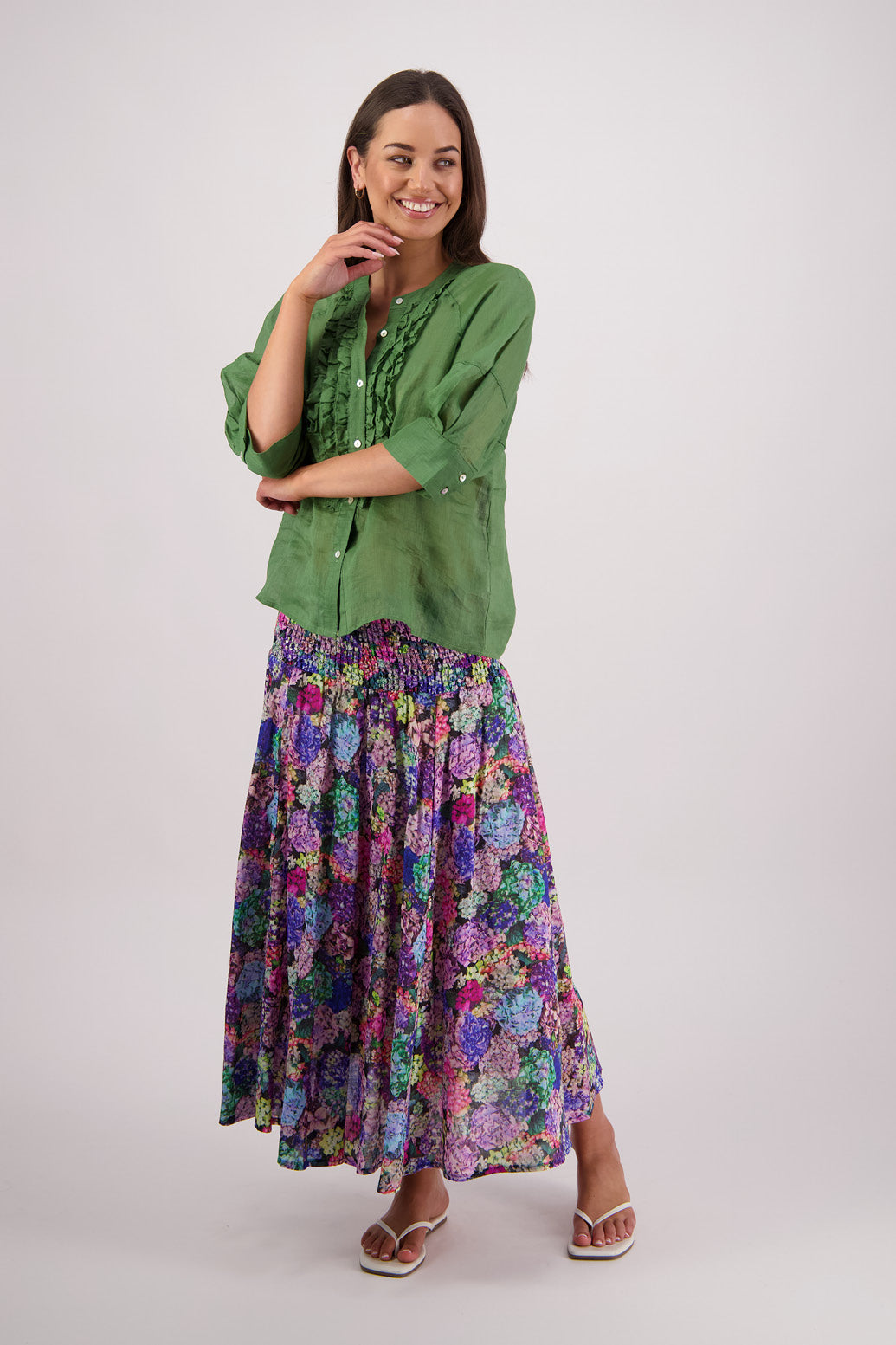 Tiffany Green Ramie Shirt