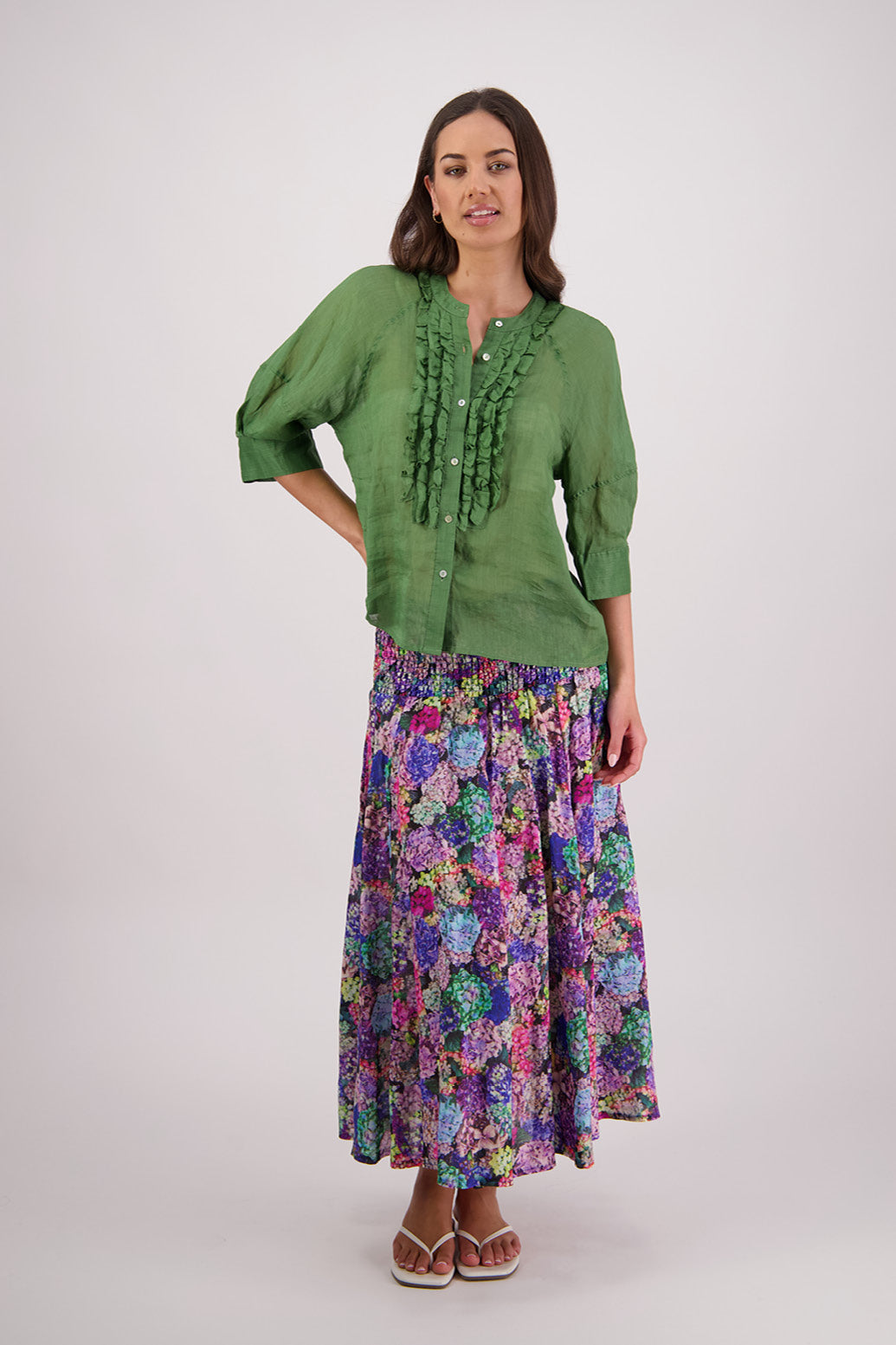 Tiffany Green Ramie Shirt