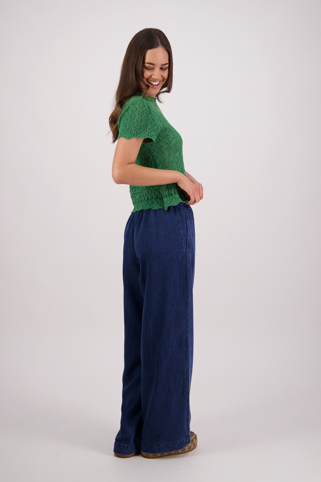 Templeton Green Knit Top