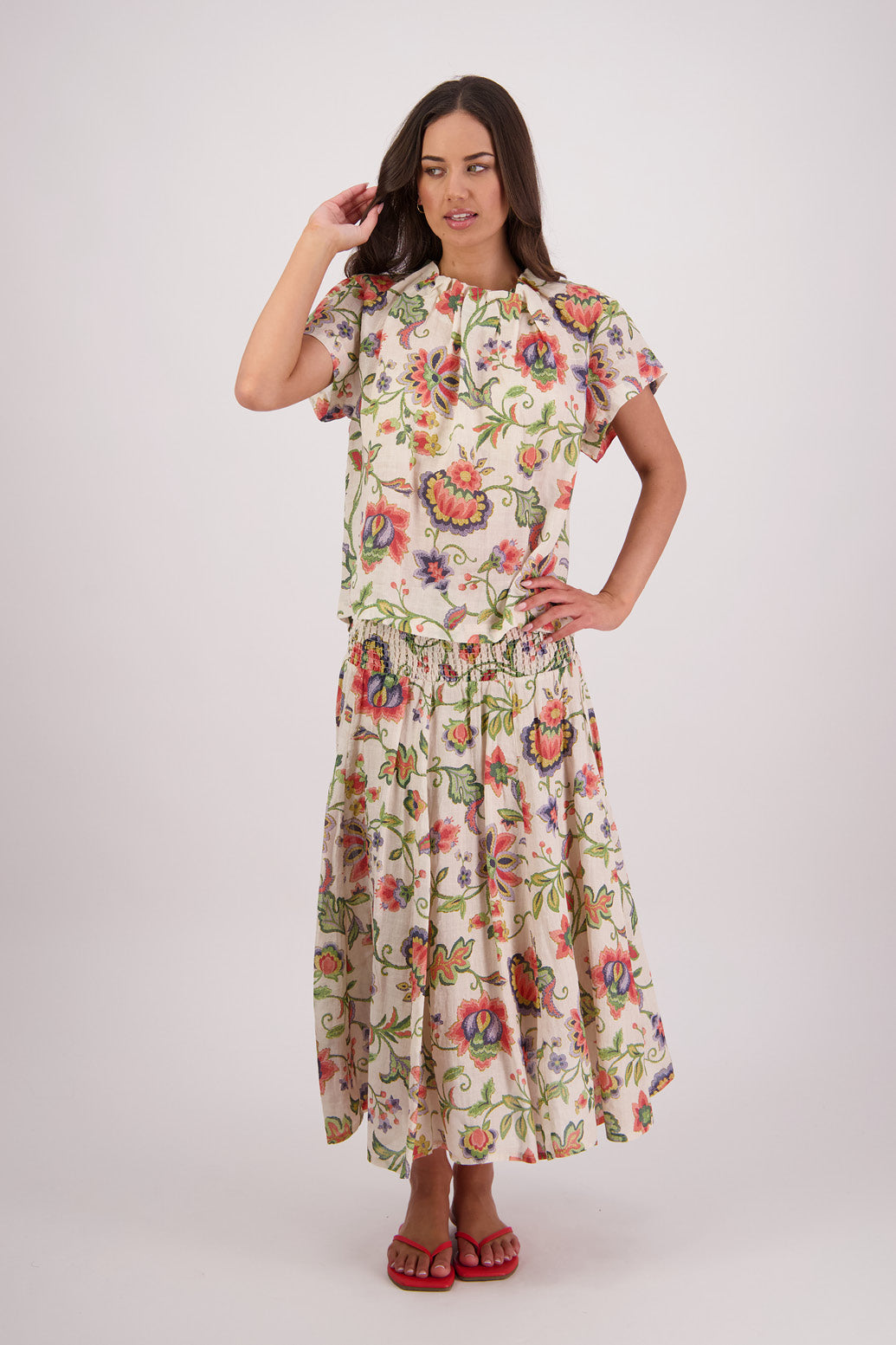 Pandora Jacobean Ramie Skirt