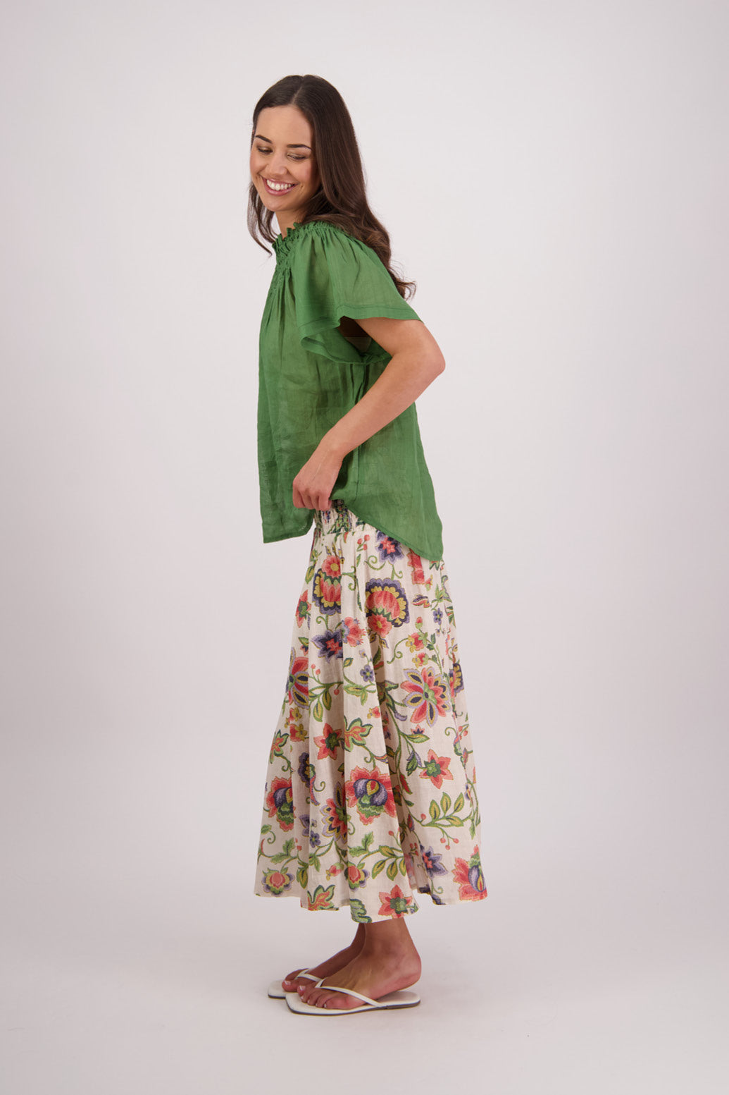 Sally Green Ramie Top