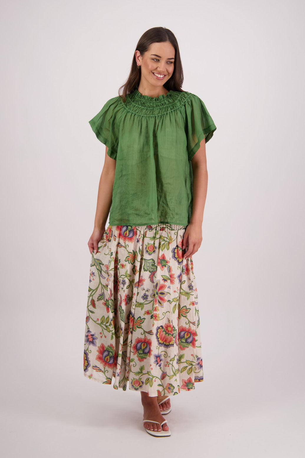 Sally Green Ramie Top