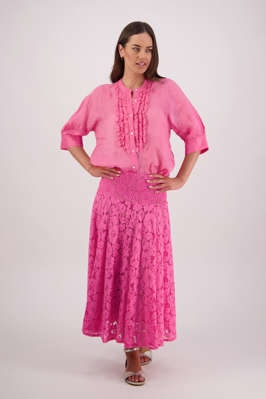Tiffany Pale Pink Ramie Shirt