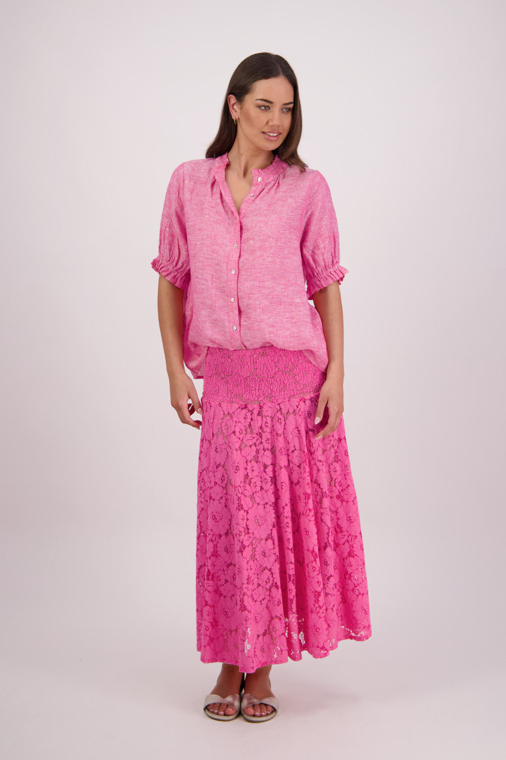 Tom Pink Linen Shirt