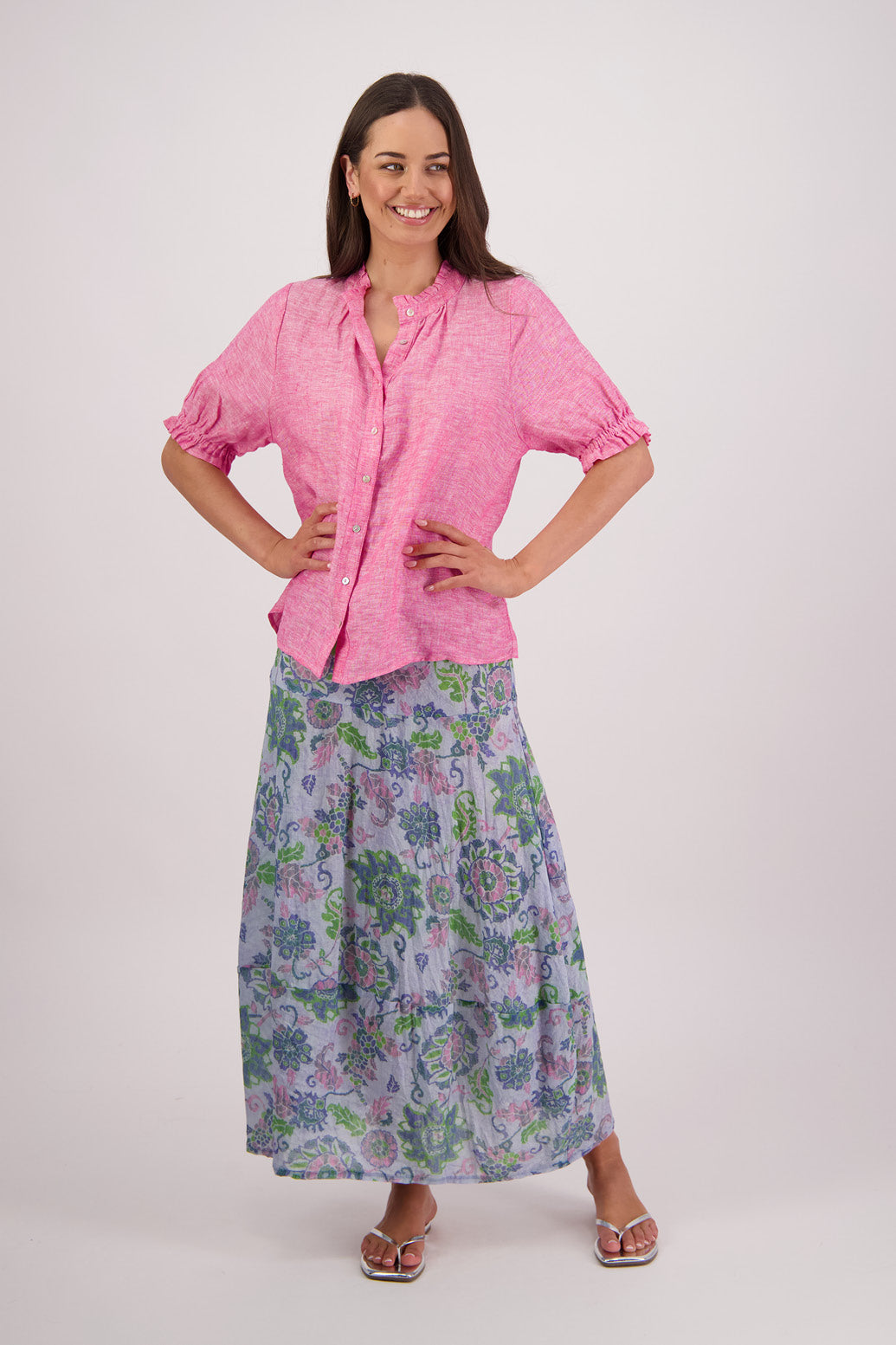 Tom Pink Linen Shirt